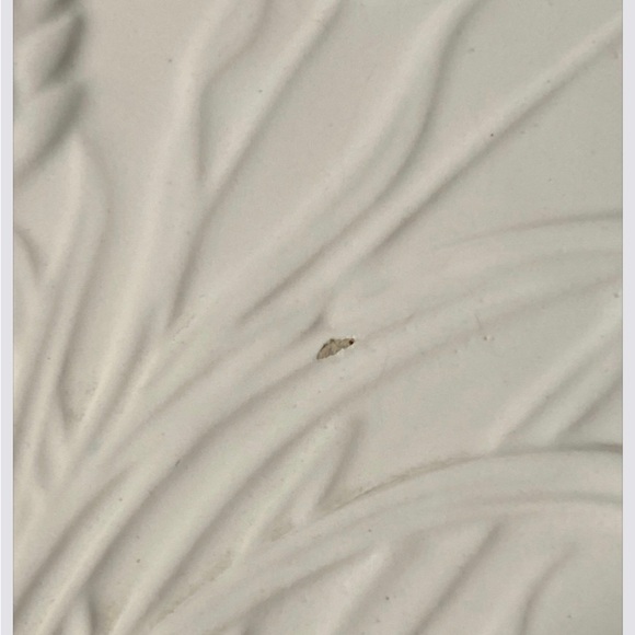 Holland Mold Bread Platter White Gold Lettering Ceramic Wheat Pattern Made 1967 - Picture 5 of 7